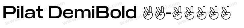 Pilat DemiBold 粗体字体转换